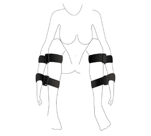 Набір для фіксації Art of Sex - BDSM Hands to feet Simple