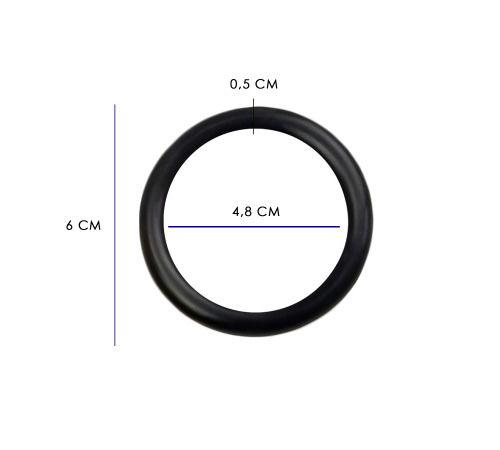 Силиконовое эрекционное кольцо L, размер 6см*4.8см*0,5см