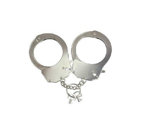 Наручники металлические Adrien Lastic Handcuffs Metallic (полицейские)
