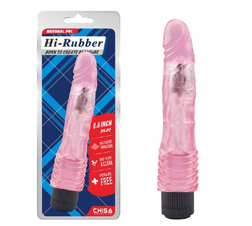 Вібромассажер Chisa Jelly Hi-Rubber, Pink