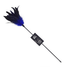 Щекоталка синяя Art of Sex - Feather Paddle, перо молодого петуха
