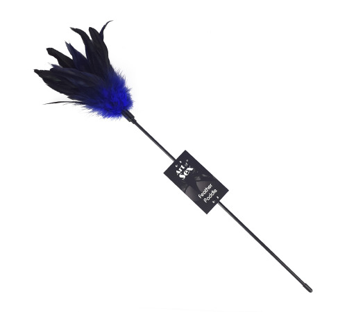 Лоскіт синій Art of Sex - Feather Paddle, перо молодого півня