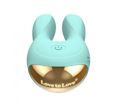Вибратор-кролик Love To Love Hear Me Menthe с двумя моторчиками и разноцветной LED-подсветкой