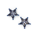 Винтовые зажимы для сосков Звезды Синие