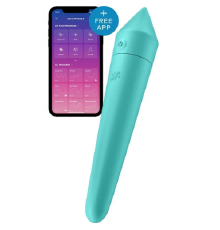 Мощная вибропуля с функцией управления смартфоном Satisfyer Ultra Power Bullet 8 TURQUOISE