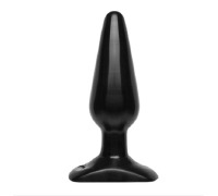 Анальная пробка Doc Johnson Smooth Classic Medium - Black, макс. диаметр 3,8см