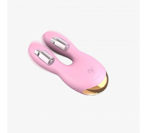 Вибратор-кролик Love To Love Hear Me Rose с двумя моторчиками и разноцветной LED-подсветкой