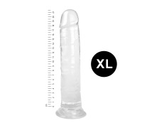 Гелевый реалистичный фаллоимитато Denis размер XL, Длина 21,5 см,  Диаметр 4.4 см, Прозрачный