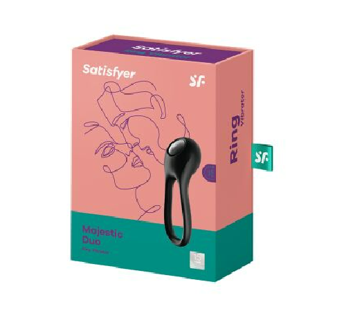 Эрекционное кольцо с вибрацией Satisfyer Majestic Duo для члена и мошонки