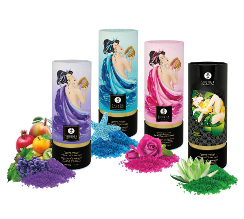 Соль для ванны Shunga Oriental Crystals Bath Salts – Exotic Fruits (500 г), соль Мертвого моря