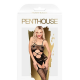 Бодистокинг с вырезом на животике Penthouse - Hot Nightfall Black XL