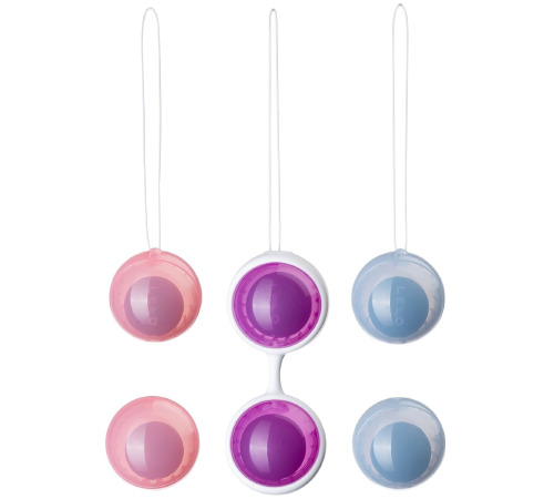 Набор вагинальных шариков LELO Beads Plus, диаметр 3,5 см, изменяемая нагрузка, 2х28, 2х37 и 2х60 г