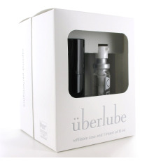 Премиум лубрикант 3-в-1 на силиконовой основе Uberlube Good-to-Go Black (15 мл) + кейс