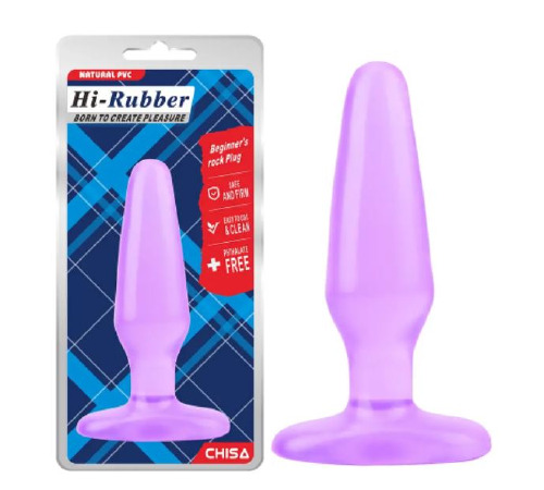 Анальна пробка Hi-Rubber Purple Chisa