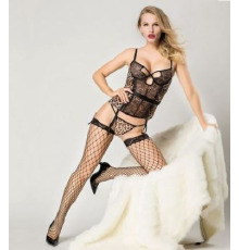 Эротический комплект Кружева и леопард S/M