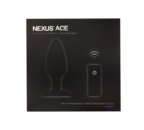 Анальна вібропробка Nexus ACE Large, з пультом ДК, макс. діаметр 5 см