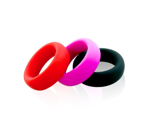 Ерекційне кільце нове оксамитовий силікон вн.діам 44 мм Чорний