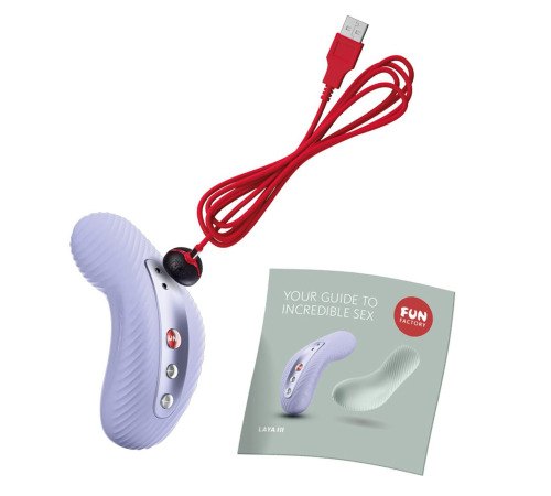 Накладний вібратор Fun Factory LAYA III sage green, ефект постукування пальцем