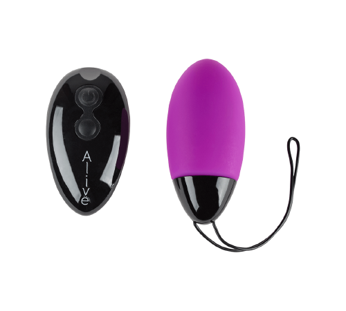Мощное виброяйцо Alive Magic Egg MAX Violet с пультом ДУ, мощное