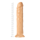 Гелевий реалістичний фалоімітатор Den, Довжина 25 см, Діаметр 4.5 см, Тілесний 