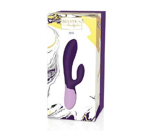Вибратор-кролик Rianne S: Xena Purple/Lilac, 10 режимов работы, медицинский силикон