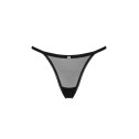 Прозрачные стринги с кружевом Obsessive Celia Noir thong XL/2XL