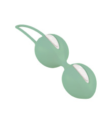 Вагинальные шарики Fun Factory SMARTBALLS DUO, фисташково-белые, 2 шт, диаметр 3,2 и 3,6 см