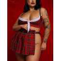 Ролевой костюм школьницы “Фривольная Лолита” XL (юбка и топ)