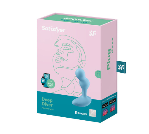 Смарт массажер простаты Satisfyer Deep Diver Light Blue