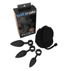 Набор анальных пробок Bathmate Anal Training Plugs, диаметр 2,5см - 3,1см - 3,8см