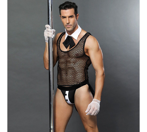 Эротический костюм официанта “Горячий Дэниел” One Size Black