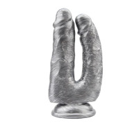 Фалоимитатор двойной реалистичный на присоске Chisa Серебро