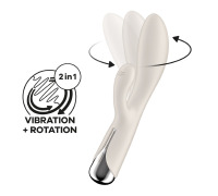 Вибратор-кролик с ротацией Satisfyer Spinning Rabbit 1 Beige, 3 мотора