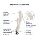 Вибратор-кролик с ротацией Satisfyer Spinning Rabbit 1 Beige, 3 мотора