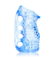 Мастурбатор Fleshlight Fleshskins Grip Blue Ice, надежная фиксация на руке, отлично для пар и минета