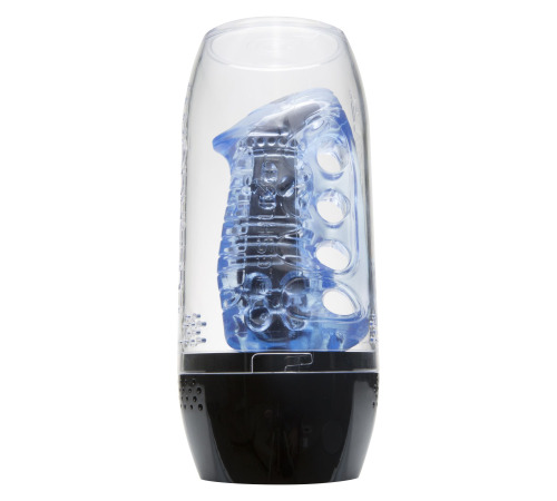 Мастурбатор Fleshlight Fleshskins Grip Blue Ice, надежная фиксация на руке, отлично для пар и минета