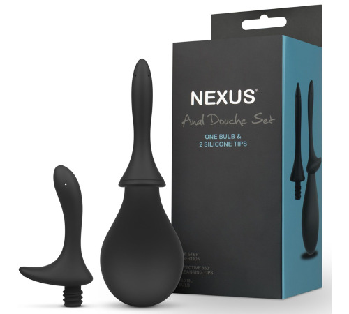 Анальный душ с двумя насадками Nexus ANAL DOUCHE SET 250 ml