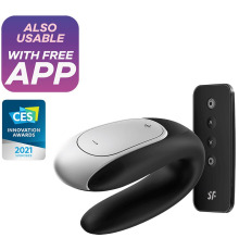 Смарт-вибратор для пар Satisfyer Double Fun (Black) с пультом ДУ