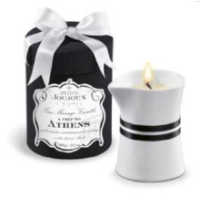 Массажная свечa Petits Joujoux - Athens - Musk and Patchouli (190 г) роскошная упаковка