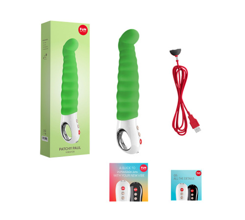 Вібратор точки G Fun Factory PATCHY PAUL fresh green, гнучкий, 12 режимів
