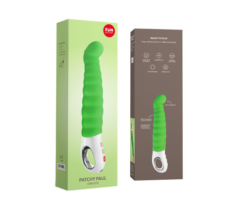 Вібратор точки G Fun Factory PATCHY PAUL fresh green, гнучкий, 12 режимів