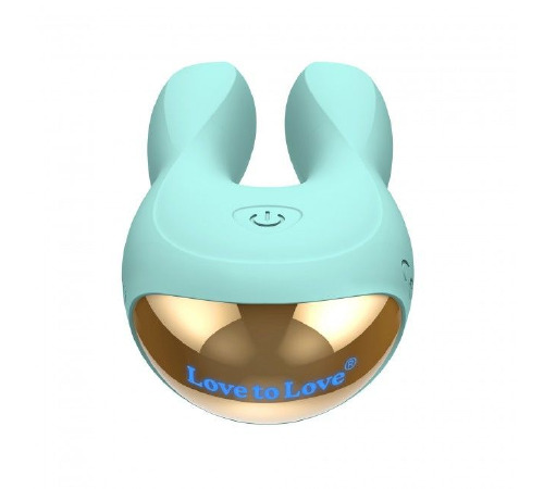 Вибратор-кролик Love To Love Hear Me Menthe с двумя моторчиками и разноцветной LED-подсветкой
