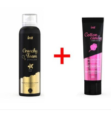 INTT Promo 2: Массажная пена Crunchy Foam Vanilla (150 мл) + смазка Cotton Candy (100 мл) бесплатно