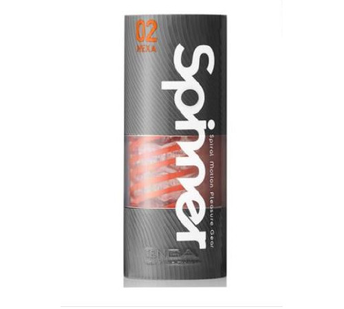 Мастурбатор Tenga Spinner 02 Hexa з пружною стимулювальною спіраллю всередині, стандартна спіраль