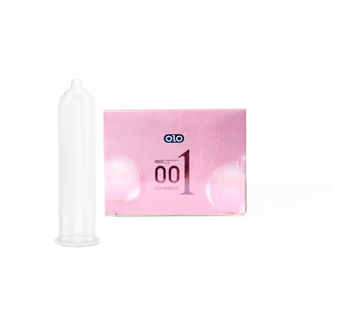 Ультратонкие презервативы ZERO OLO NE 0.01, Розовая пачка 10 шт.