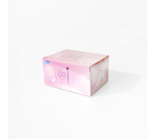 Ультратонкие презервативы ZERO OLO NE 0.01, Розовая пачка 10 шт.