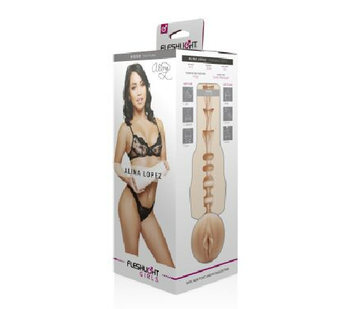 Мастурбатор Fleshlight Girls: Alina Lopez - Rose, за зліпком вагіни, дуже ніжний
