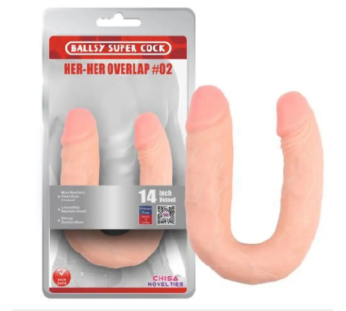 Фалоімітатор подвійний Chisa Her-Her Overlap #02