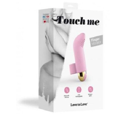 Вибратор на палец Love To Love TOUCH ME ROSE перезаряжаемый, мощный мотор
