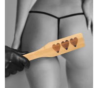 Шлепалка деревянная Сердца